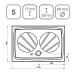 Поддон GIGANT PRO 120x80 ЧЕРНЫЙ матовый 250_100_2420439