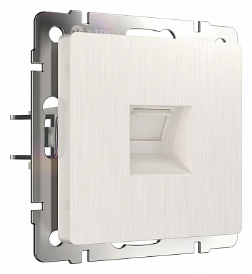 Розетка Ethernet RJ-45 без рамки Werkel перламутровый рифленый W1181013 400_400_1881937