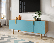 Комод под TV с четыремя дверками "Line" LN06/GR1/blue 250_100_1929874