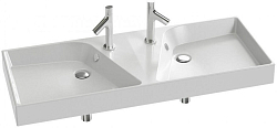 RYTHMIK EXM112-Z-00 (замена Vivienne 120 см EXBK112-00) Двойная подвесная раковина-столешница 120*46 250_100_Array