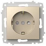 Розетка с заземлением и со шторкой, без рамки Elbi Eleсtriс Zena Vega 609-012500-243 250_100_2195442