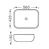 AQ5526-MB раковина 560*420*140 для установки на столешницу, матовый черный 100_100_2413774