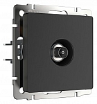 ТВ-розетка оконечная без рамки Werkel черный матовый W1183008 250_100_Array