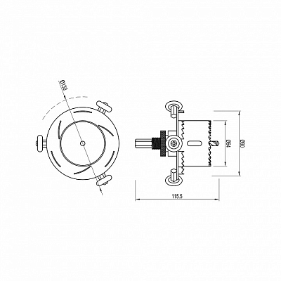 Крепление для шнура Arlight DRILL 053042 400_400_2173925