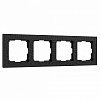 Рамка на 4 поста Werkel Hammer черный W0042408 100_100_2128293