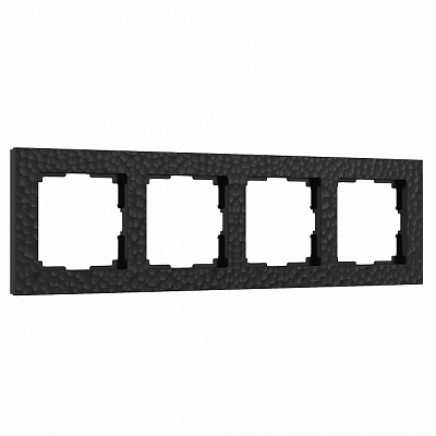 Рамка на 4 поста Werkel Hammer черный W0042408 400_400_2128293