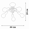 Люстра на штанге Vitaluce V3727 V3727-0/5PL 100_100_1819570
