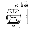 Встраиваемый светильник Technical DL043-01-10W3K-SQ-W 100_100_2438245