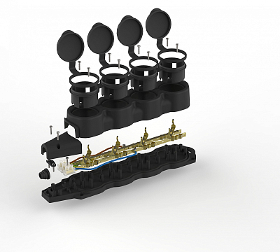 Колодка Эра  KX-4e-B-IP44 400_400_3091684