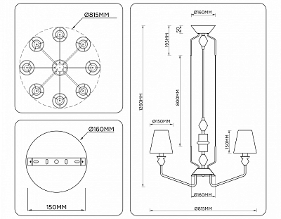 Подвесная люстра Ambrella Light LH LH75403 400_400_2476399