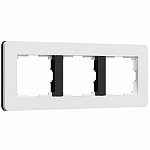 Рамка на 3 поста Werkel Split (белый/черный, soft-touch) W0033068 250_100_Array