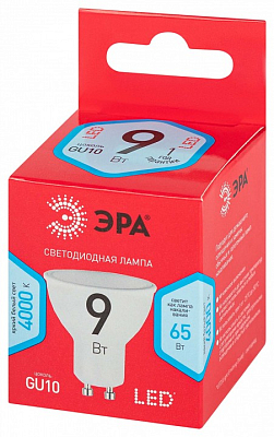 Лампа светодиодная Эра  GU10 9Вт 4000K LED MR16-9W-840-GU10 R 400_400_2842068