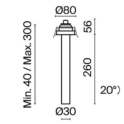 Встраиваемый светильник Technical C140RS-L300-7W3K-B 400_400_2438108