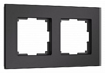 Рамка на 2 поста Werkel Senso (черный, стекло soft-touch) W0023108 250_100_Array