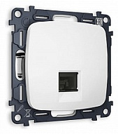 Розетка телефонная RJ-11 со штрокой, без рамки Ambrella Volt OMEGA MO132030 500_191_2307136