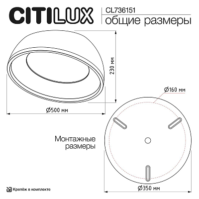Накладной светильник Citilux FLOOM CL736151 400_400_3092659