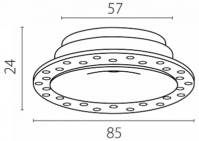 Рамка на 1 светильник Lightstar Spira 074106-01 400_400_2472729