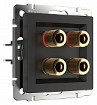 Розетка акустическая без рамки Werkel черный матовый W1185008 250_100_Array