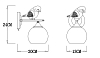 Бра Arte Lamp Gemelli A2150AP-1WG 100_100_2681983
