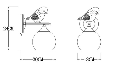 Бра Arte Lamp Gemelli A2150AP-1WG 400_400_2681983