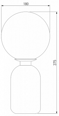 Настольная лампа декоративная Eurosvet Bubble 01197/1 латунь 400_400_1811709