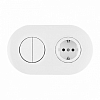 Блок с розеткой и выключателем Arte Milano SET08-2 SET08-2-40-1-30-2 white 100_100_2182294