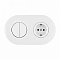 Блок с розеткой и выключателем Arte Milano SET08-2 SET08-2-40-1-30-2 white