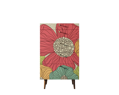 Комод высокий "Berber" принт 5 арт BB10/Print_05 400_400_1938475
