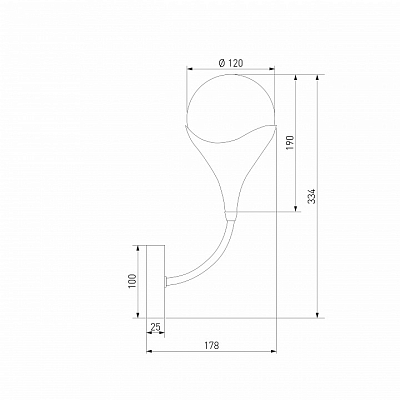 Бра Eurosvet Calyx 60168/1 латунь 400_400_1813908