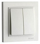 Выключатель двухклавишный Mono Electric Despina 102-252525-102 250_100_Array