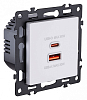 Розетка 2хUSB type A и C без рамки Kollinger Asthetik AS-024WH 100_100_3118742