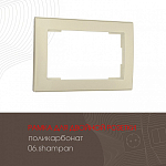 Рамка для двойной розетки Arte Milano am-503.06 503.06-double.shampan 250_100_2168660