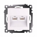 Розетка двойная Ethernet RJ-45 без рамки Stekker Катрин 50003 250_100_2160894