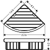 41710000 HG Logis Universal угловая полка 100_100_1440977