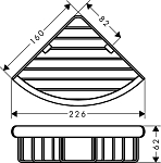 41710000 HG Logis Universal угловая полка 250_100_1440977