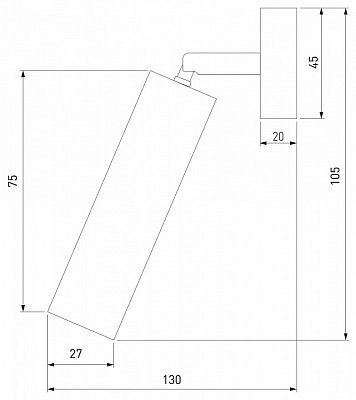 Спот Eurosvet Pin 20133/1 LED белый 400_400_600784