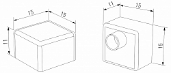 Заглушка для профиля Elektrostandard  ZLL-2-ALP026 250_100_1414143