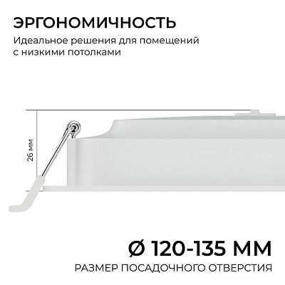 Встраиваемый светильник Apeyron Electrics  06-167 400_400_2738255