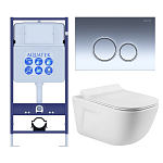 SET AQUATEK ДИВА-018 4в1 (рама AQUATEK Standard INS-0000012+ кркпеж KKI-0000002+клавиша KDI-0000018+унитаз ДИВА AQ2012-00 с тонким сиденьем soft-close 250_100_Array