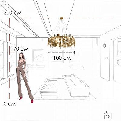 Подвесной светильник Loft it Escama 10396/1000C 400_400_1854752