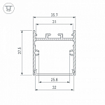 Профиль накладной Arlight LINE 043975(1) 250_100_2138836
