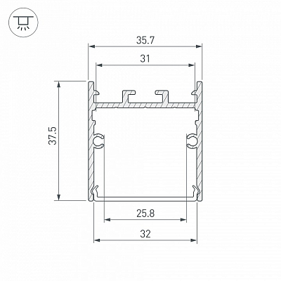 Профиль накладной Arlight LINE 043975(1) 400_400_2138836