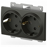 Розетка двойная с заземлением, без рамки Elbi Eleсtriс Zena Vega 609-011100-907 250_100_2195286