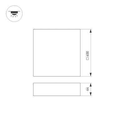 Накладной светильник Arlight QUADRO 034804 400_400_1894507