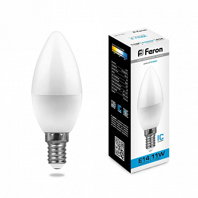 Лампа светодиодная Feron  E14 11Вт 6400K 25943 400_400_3122449