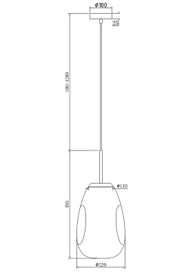 Подвесной светильник Maytoni P013PL-01G 400_400_858120