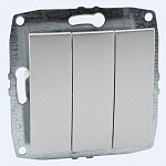 Выключатель трехклавишный без рамки Mono Electric Despina / Larissa 500-002122-114 250_100_2162346
