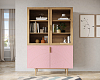 Буфет с двумя дверками "Line" LN11/GR1/pink 100_100_1346039