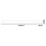 Потолочный светильник Via PRISMATICO белый 112CM 52W 4000K 250_100_Array