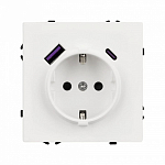 Розетка с заземлением и 2хUSB type A, без рамки Arlight SCT 054284 250_100_1603099